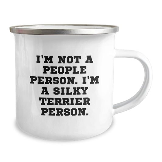 Unique Silky Terrier Dog Lover Gifts from Men to Family - Funny I'm Not A People Person Mug for Valentine's - Image 2