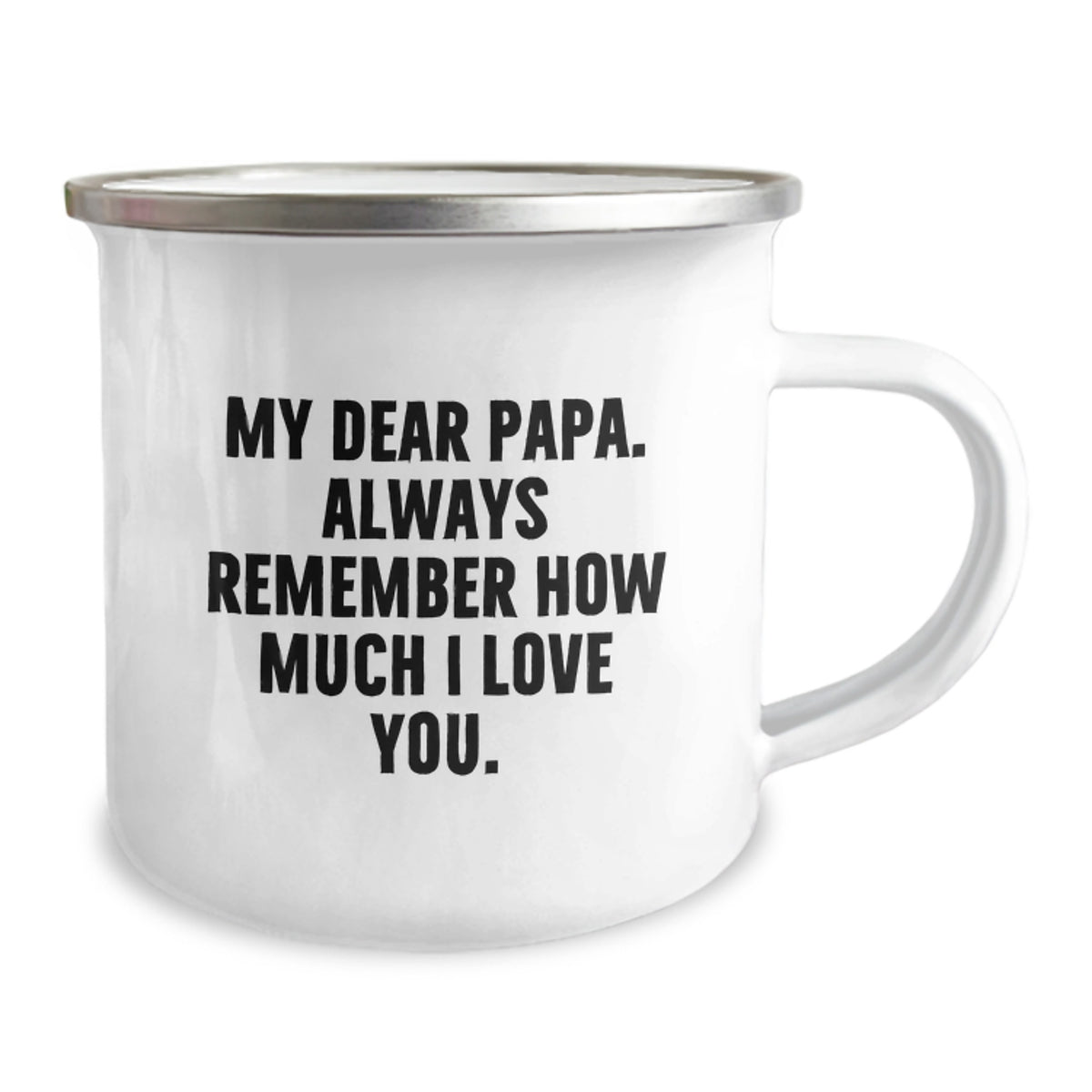 Papa Keepsake Camping Mug Stainless Steel 12oz Birthday Gift for Him - Image 2