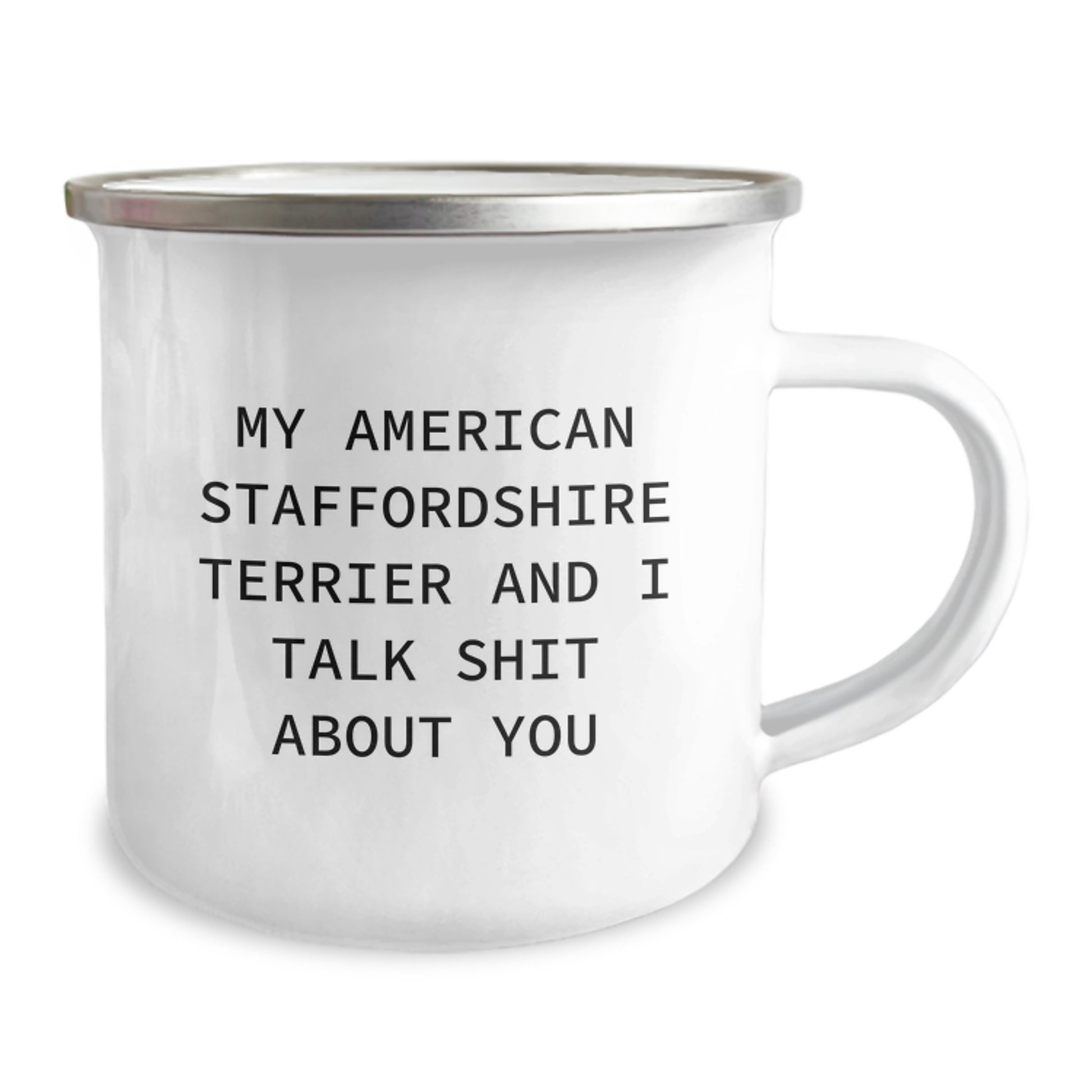 American Staffordshire Terrier Camping Mug Birthday Gift for Him - Image 2