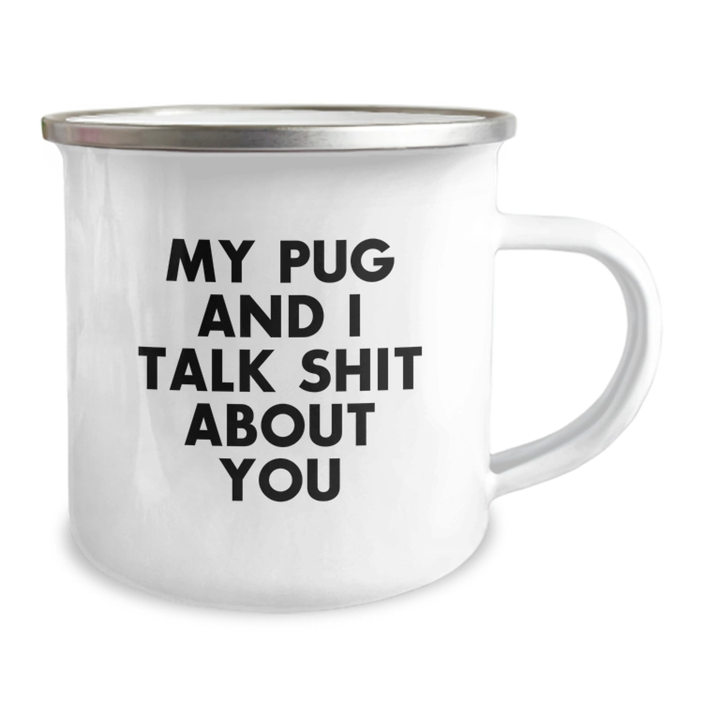 Funny Pug Dog Camping Mugs Gifts from Men to Women Friends Family - Unique Christmas Unique Gift Ideas for Pug Dog Lovers - Image 2