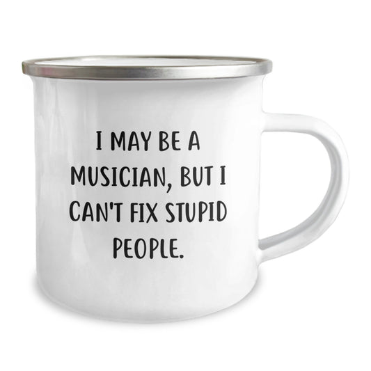 Funny Musician Gifts from Friends for Musician - Musician Camping Mug - Valentine's Unique Gifts for Men and Women - Image 2