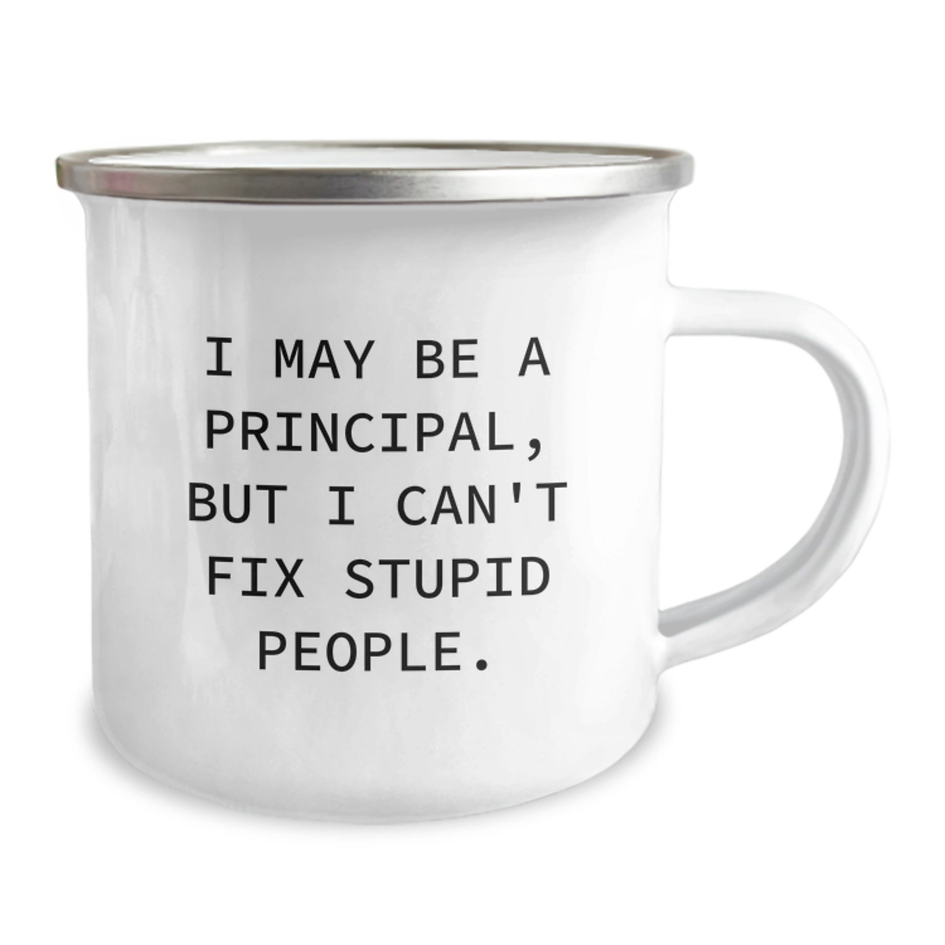 Funny Principal Gifts - I May Be A Principal, But I Can't Fix Stupid People. Camping Mug, Unique Gifts for Principals from Friends and Family on Mother's Day - Image 2