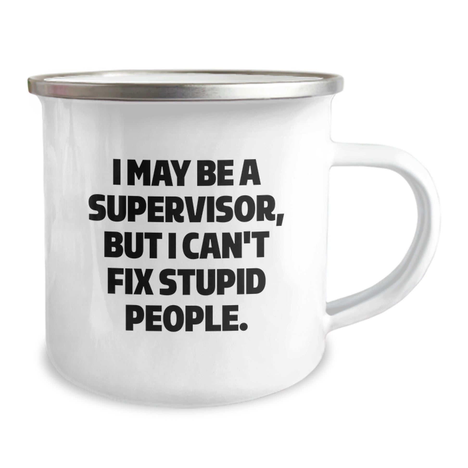 Supervisor Keepsake Camping Mug for Him Birthday Gift with Enamel Finish - Image 2