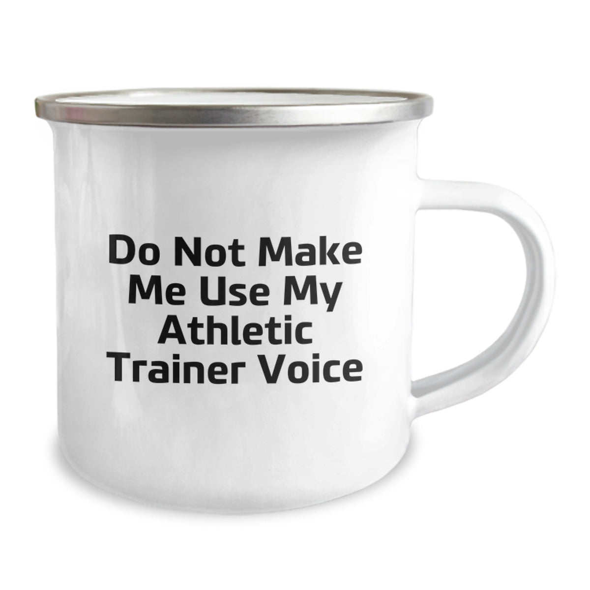 Athletic Trainer Gift for Him - Do Not Use Voice Keepsake Camping Mug - Image 2