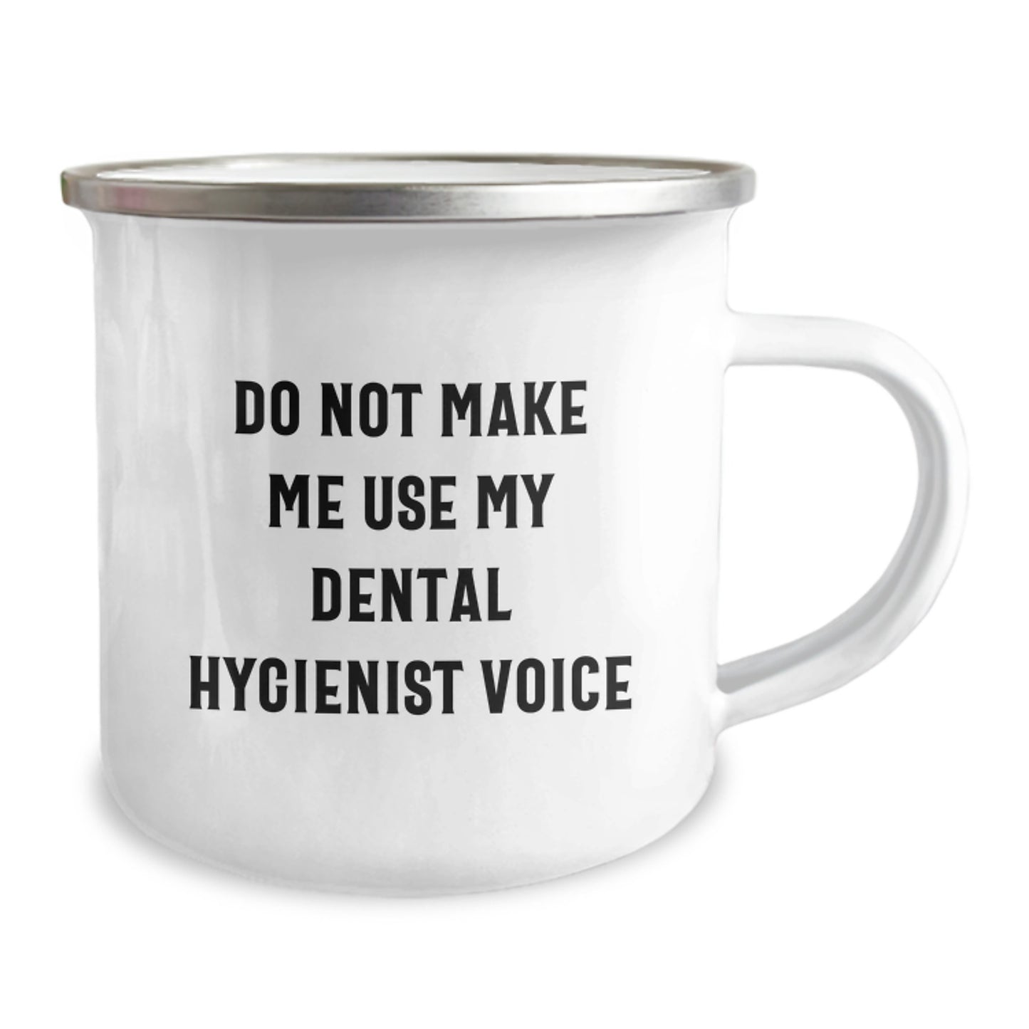 Unique Gifts for Dental Hygienist Men from Friends - Funny 'Do Not Make Me Use My' Camping Mug - Image 2