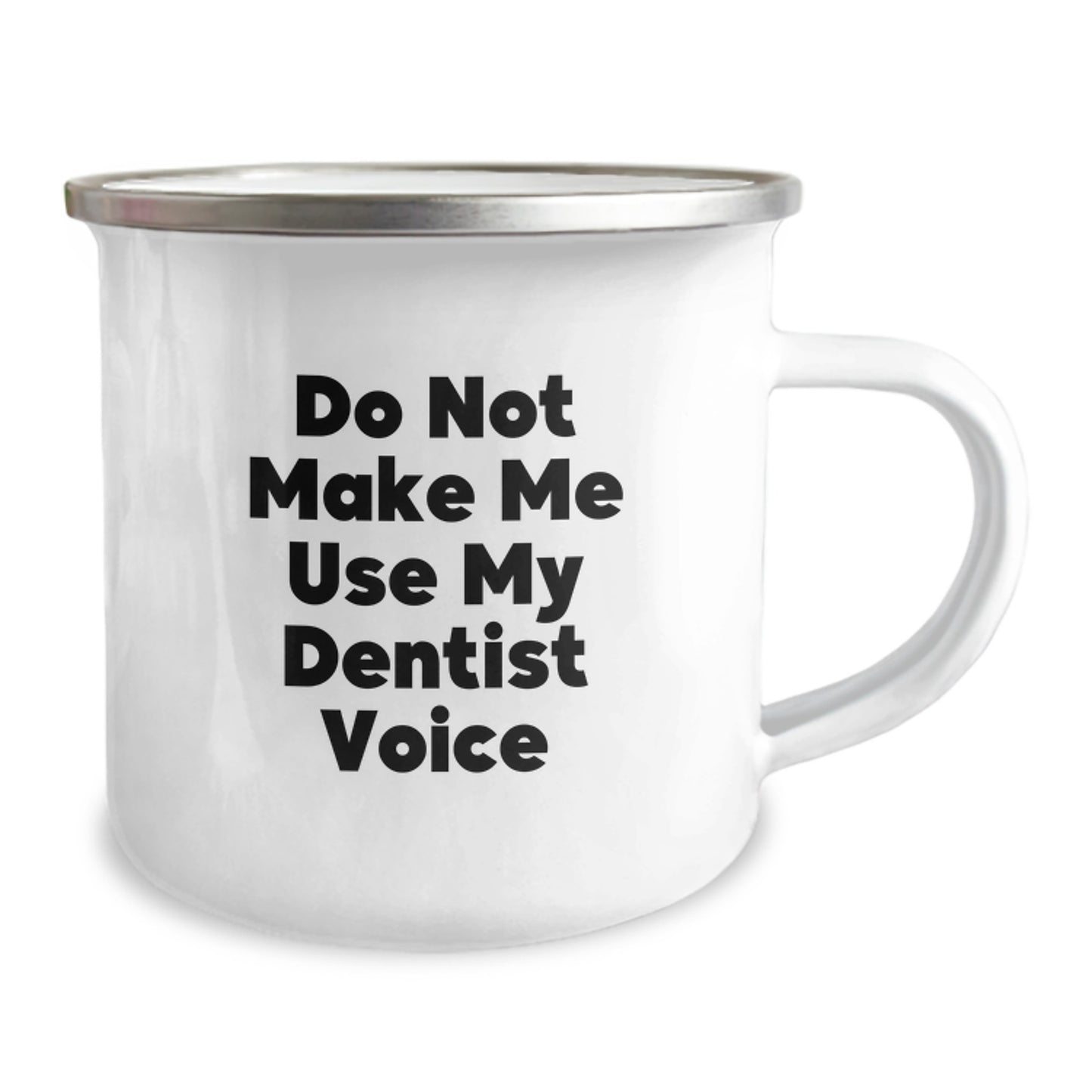Funny Dentist Gifts for Men from Family Members Graduation Unique Mugs with 'Do Not Make Me Use My Dentist Voice' Quote - Image 2