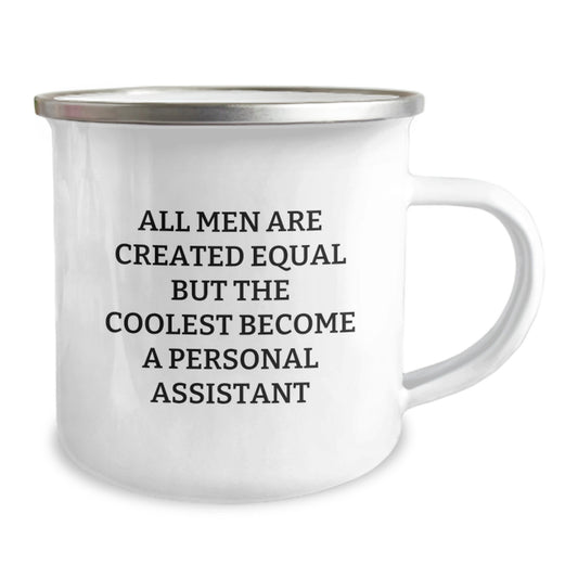 Funny Personal Assistant Gift for Men, 'All Men Are Created Equal But The Coolest Become A Personal Assistant' Birthday Unique Gifts from Friends to Personal Assistant - Image 2