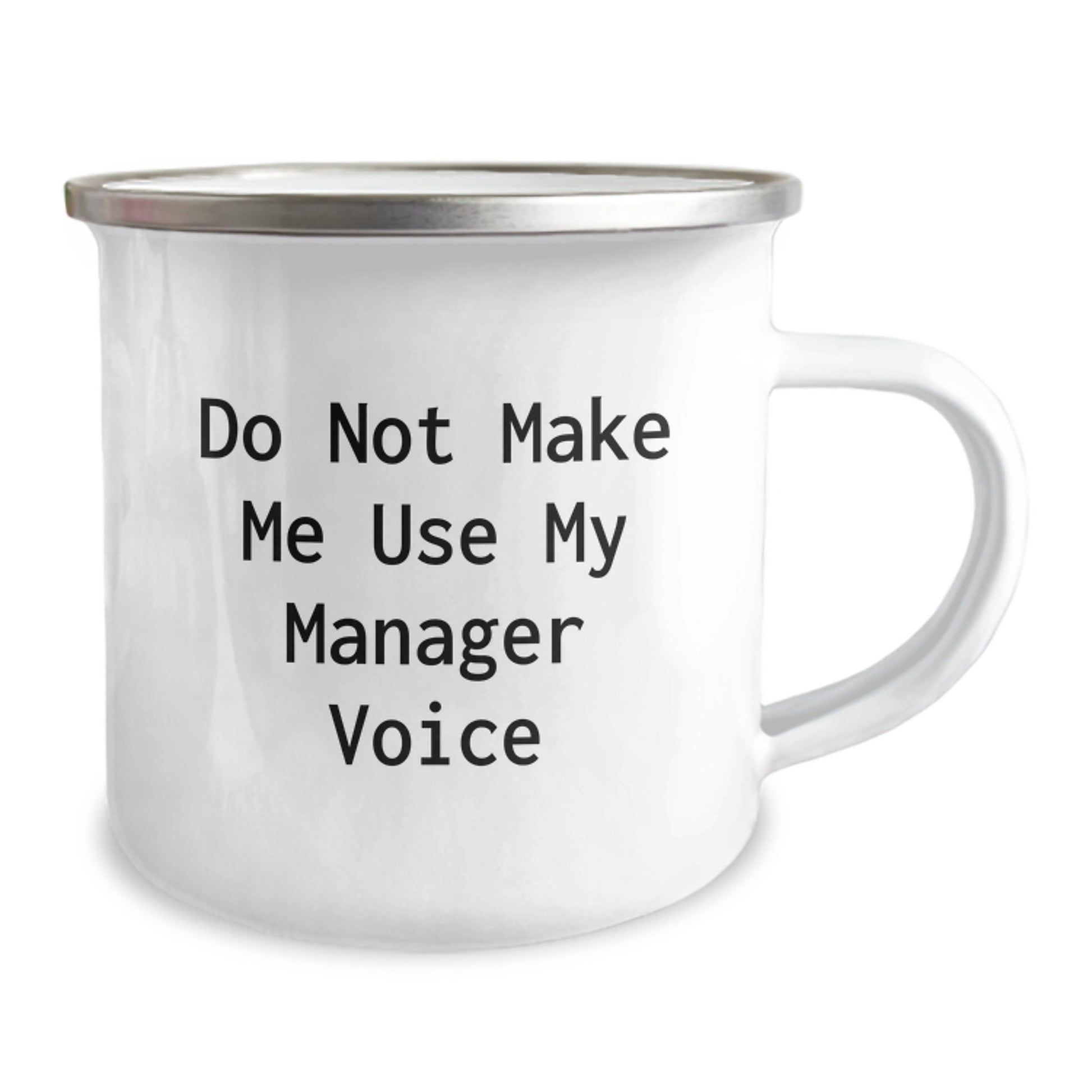 Funny Quotes Gifts from Friends for Boss Manager Camping Mug - Do Not Make Me Use My Manager Voice - Unique Christmas Unique Gifts for Men - Image 2