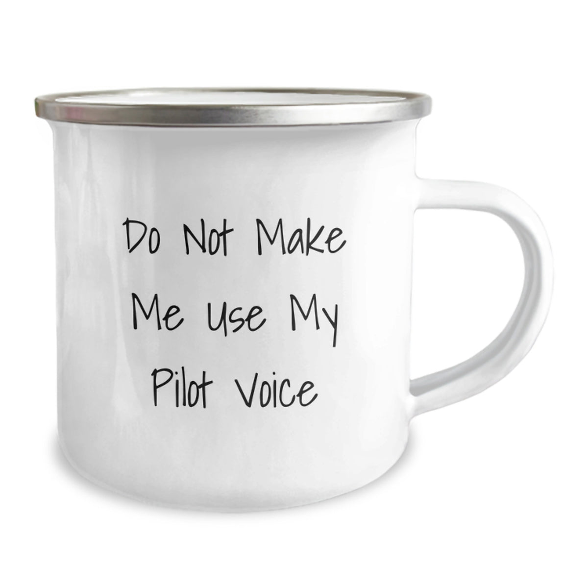 Pilot Keepsake Camping Mug for Him Birthday Gift with Enamel Finish - Image 2