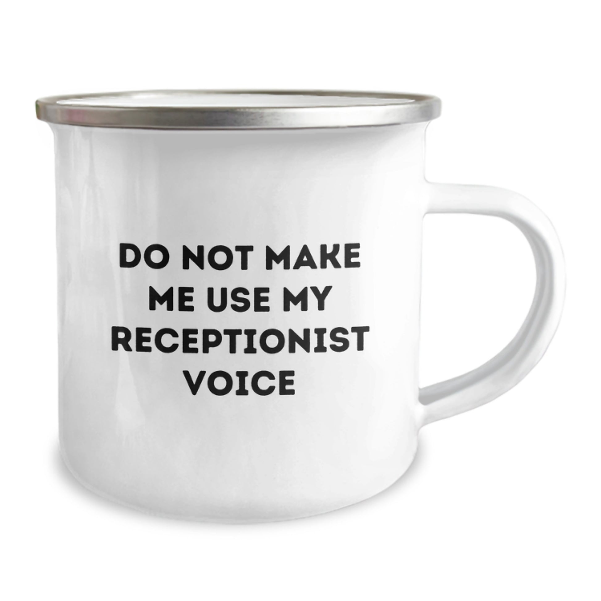 Receptionist Keepsake Camping Mug Birthday Gift for Him With Quote - Image 2