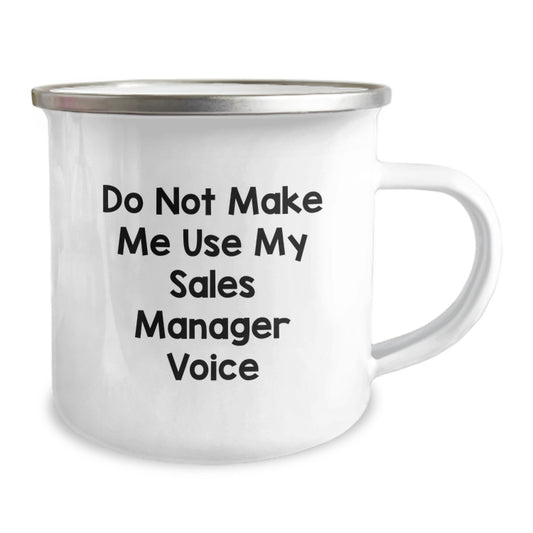 Sassy Bold Sales Manager Camping Mug – Novelty Birthday Gift for Friends - Image 2