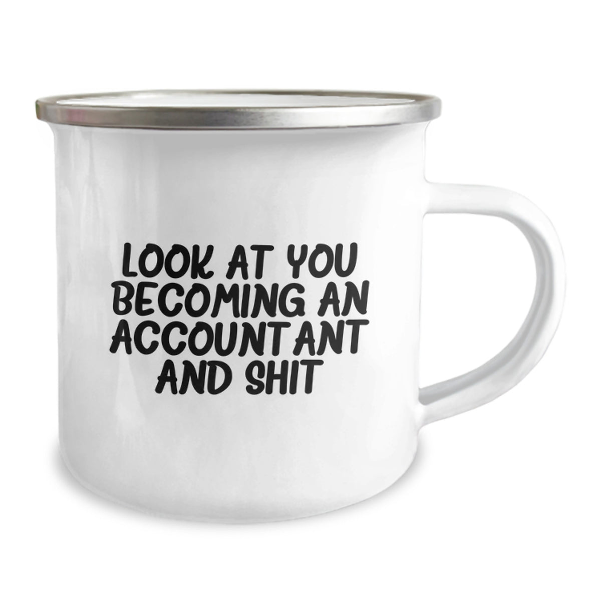 Accountant Keepsake Camping Mug Birthday Gift for Him with Bold Quote - Image 2
