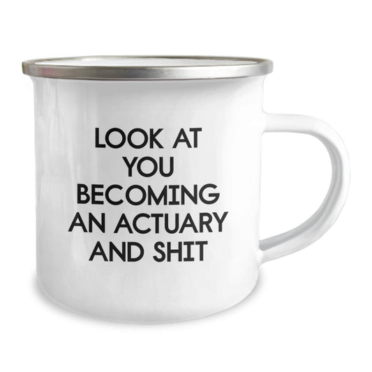 Birthday Gift for Her Actuary Camping Mug Present - Image 2