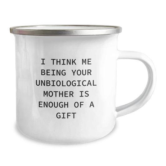 Funny Unbiological Mother Camping Mug Gifts for Her from Friends on Father's Day Unique - Image 2