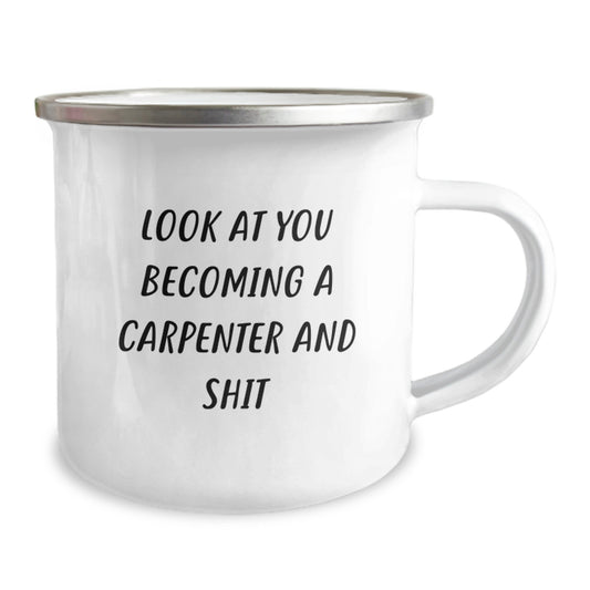 Birthday Gift Present for Her Carpenter Camping Mug – At You Becoming - Image 2