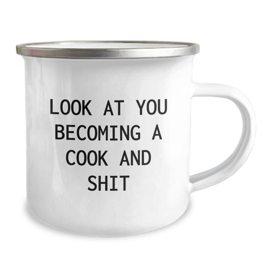 Cook Keepsake Birthday Gift Camping Mug for Him Stainless Steel 12oz - Image 2