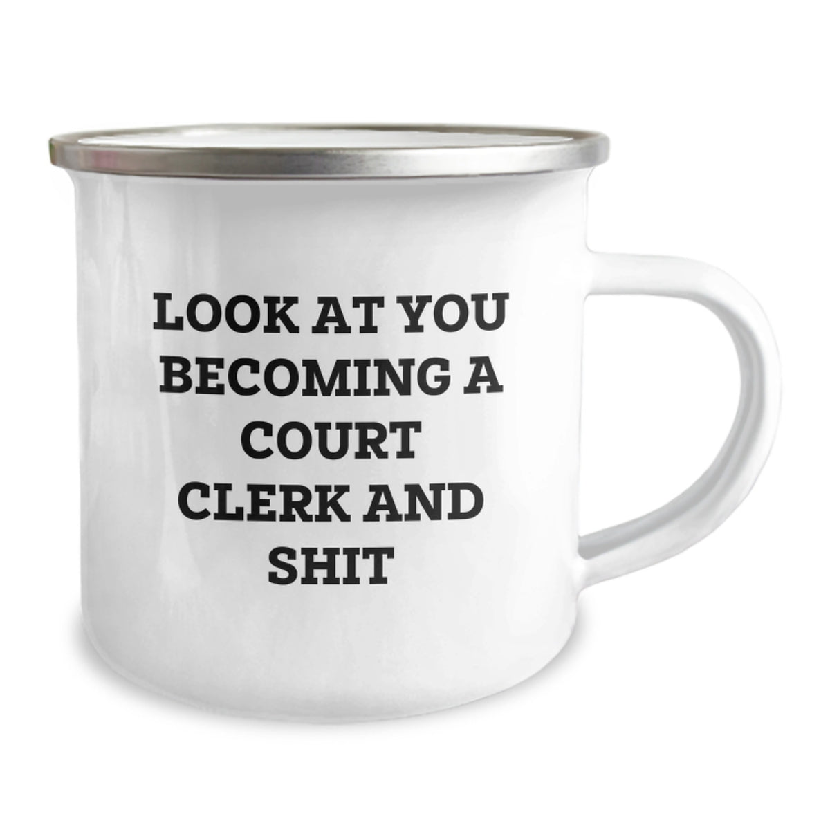Court Clerk Gift For Him Humorous Keepsake Camping Mug - Image 2