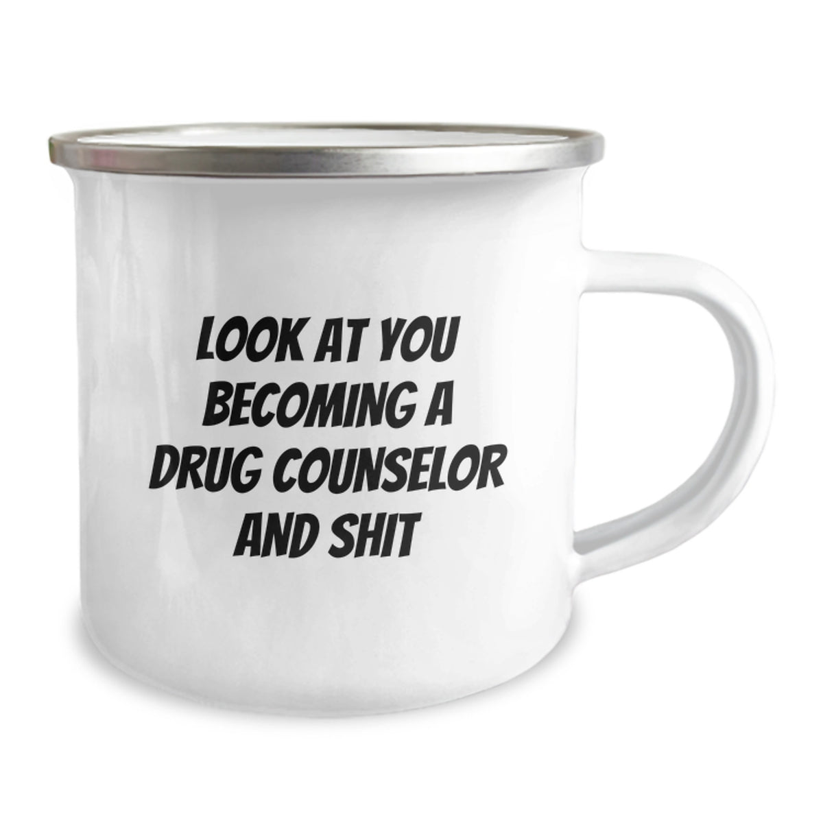 Drug Counselor Keepsake Camping Mug Gift for Him - Look At You Becoming - Image 2