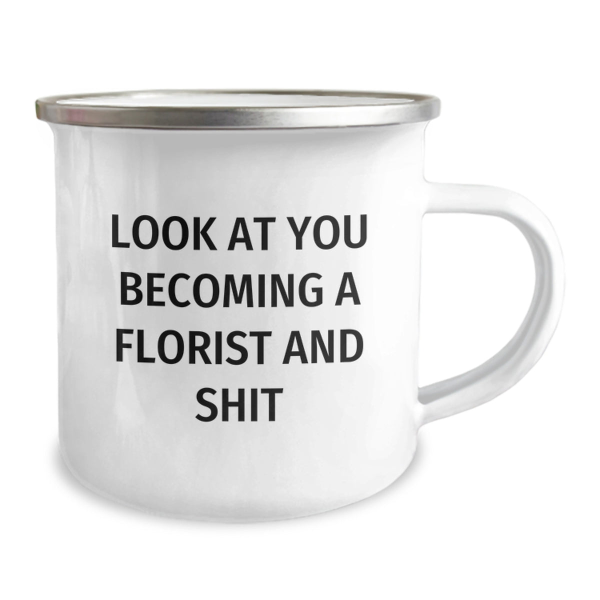 Florist Gift for Him A Humorous Keepsake Camping Mug - Image 2