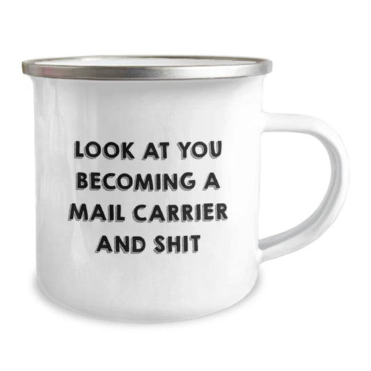 Funny Mail Carrier Gifts from Friends & Family - Mom's Unique Camping Mug - Image 2