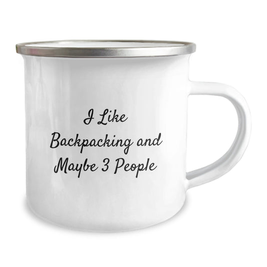 Adventurous Novelty Backpacking Mug for Friends Birthday Gift - Image 2