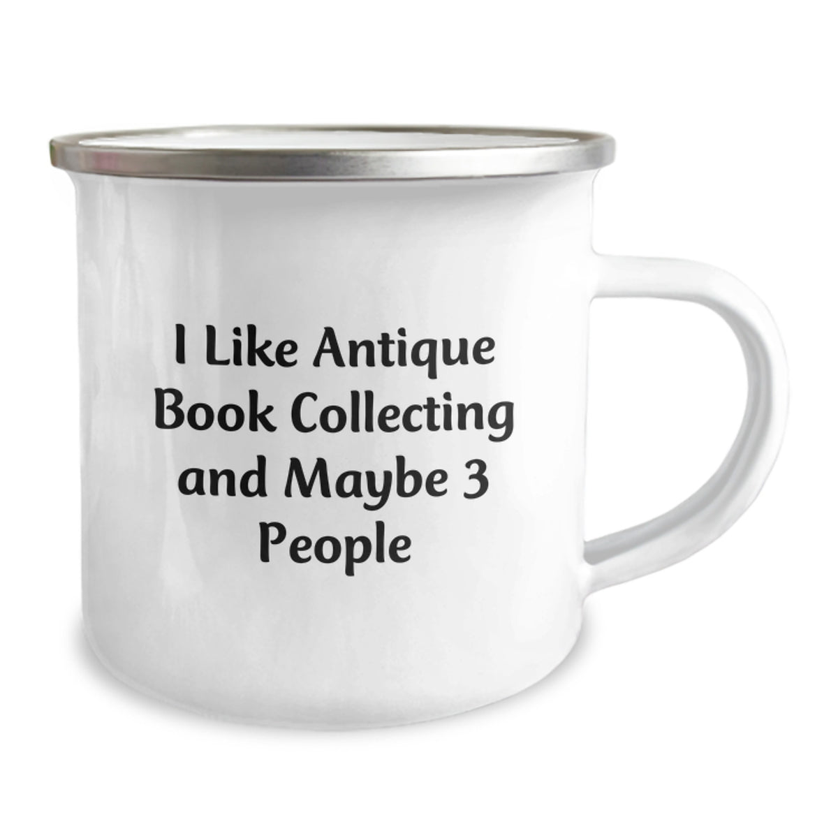 Antique Book Collecting Gift for Him - Whimsical Keepsake Camping Mug - Image 2