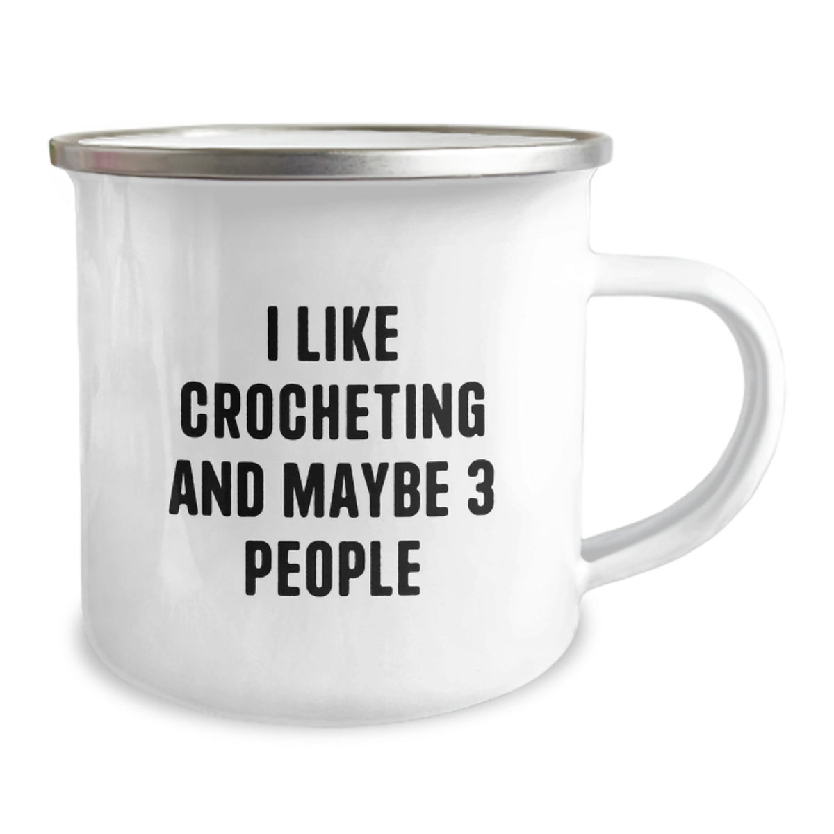 Crocheting Keepsake Camping Mug for Him Birthday Gift with Enamel Finish - Image 2