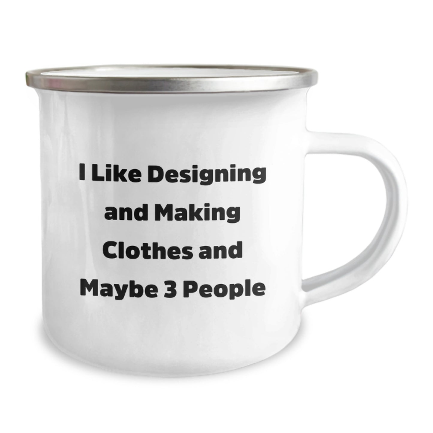 Funny Designing and Making Clothes Lover's Gifts from Men or Women Friends for Valentine's Camping Mug - Image 2