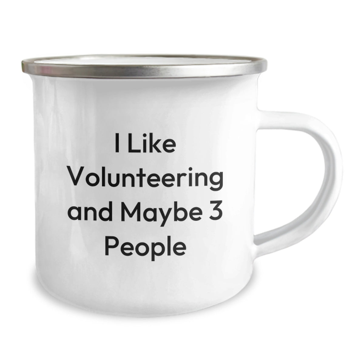 Christmas Gift for Her - I Like Volunteering Present Camping Mug - Image 2