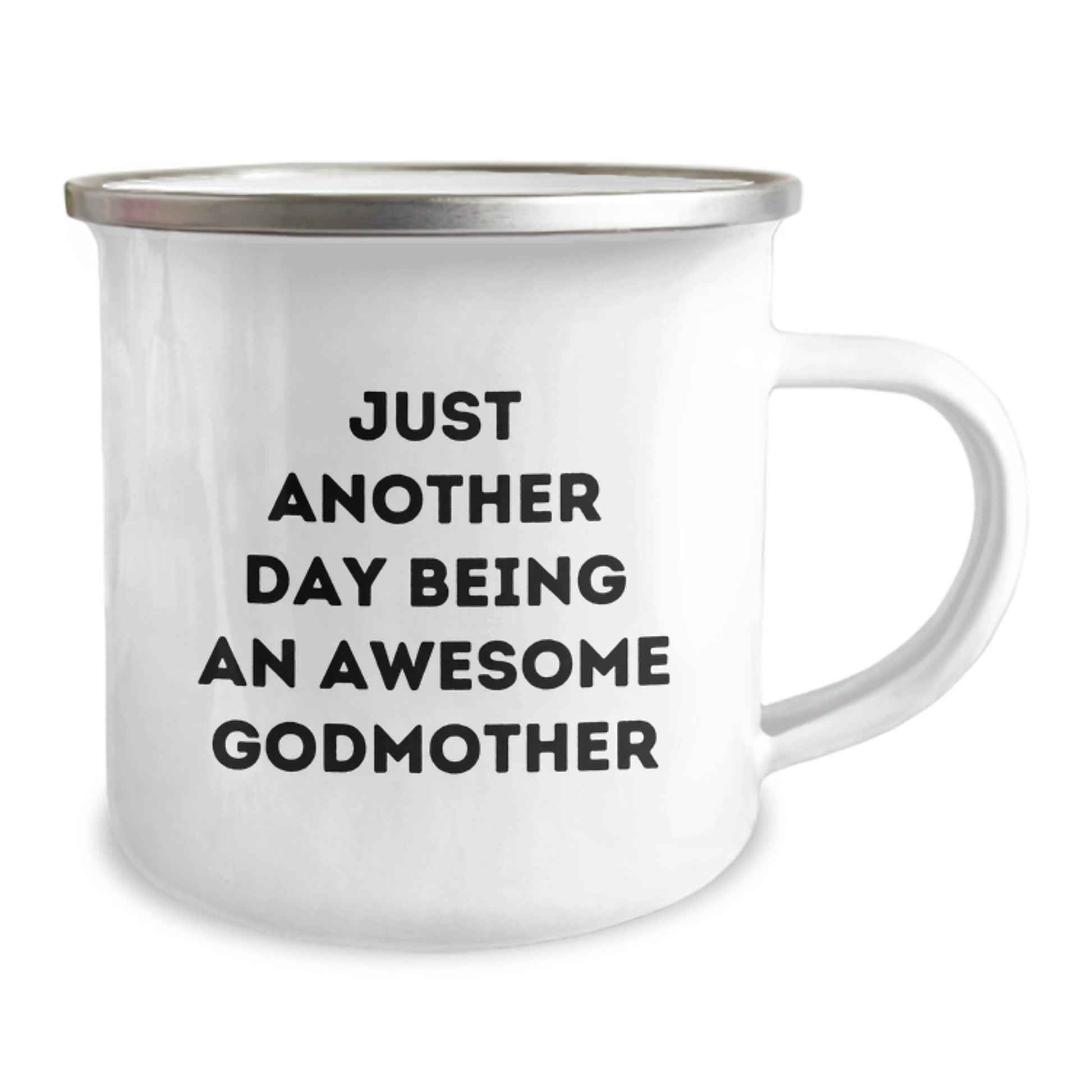 Funny Godmother Gifts from Women to Godmother for Birthday Unique Camping Mug - Just Another Day Being An Awesome Godmother - Image 2