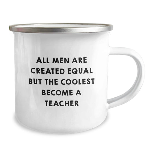Funny Teacher Quotes Camping Mug, Gifts for Teacher from Men, Graduation Unique Gifts, Perfect Teacher Appreciation Gifts - Image 2