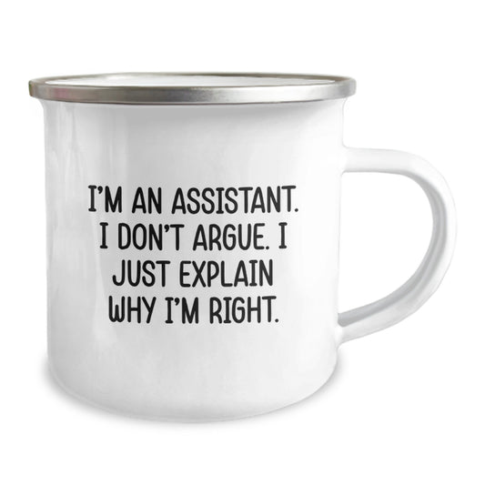 Assistant Keepsake Stainless Camping Mug for Him Birthday Gift - Image 2