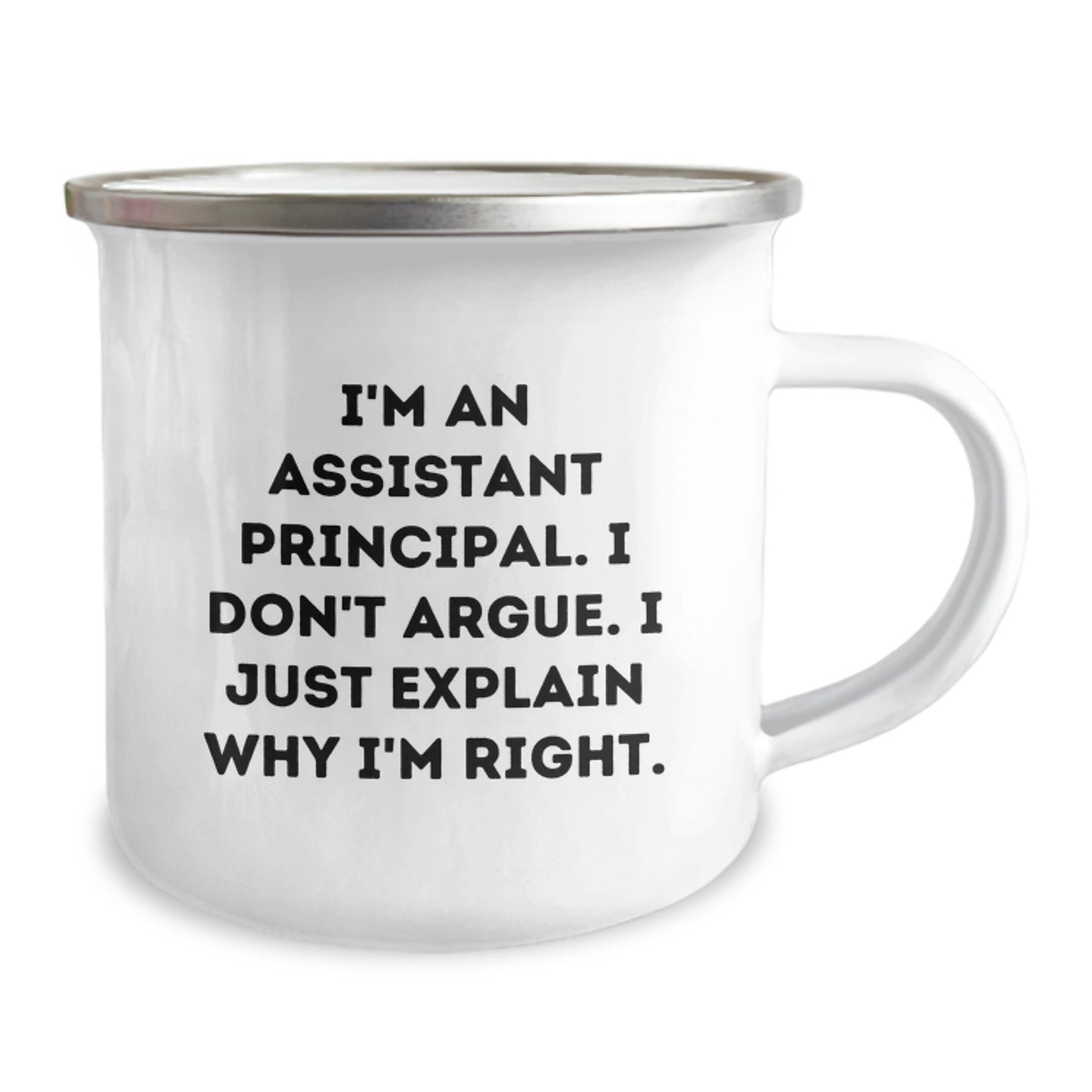 Cute Assistant Principal Gifts from Men to Family - Camping Mug with Inspirational Quirky Quote - Mother's Day Unique Gifts for Assistant Principals - Image 2