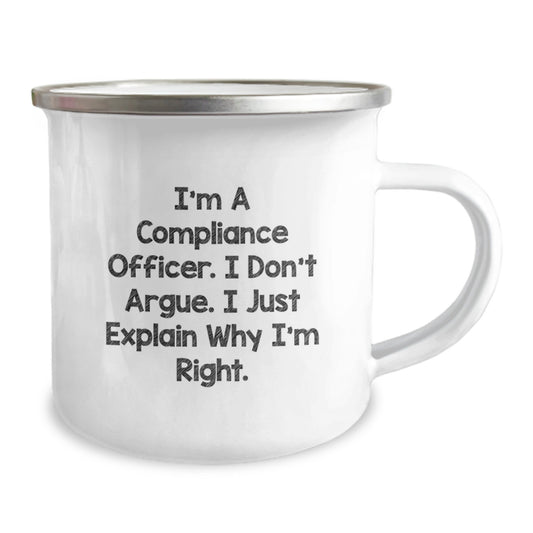 Compliance Officer Keepsake Premium Camping Mug for Him Birthday Gift - Image 2