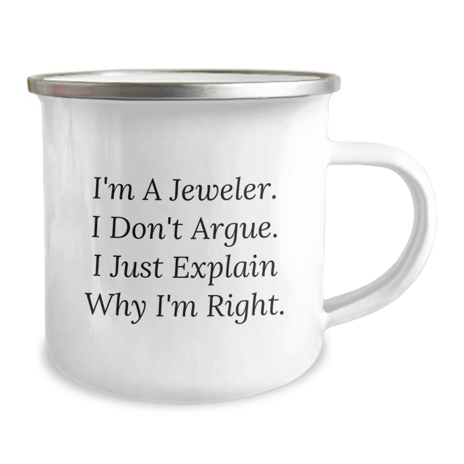 Funny Jeweler Camping Mug Gifts from Men to Friends, Graduation Unique Gifts for Jeweler, Funny Mug for Camping Enthusiasts - Image 2