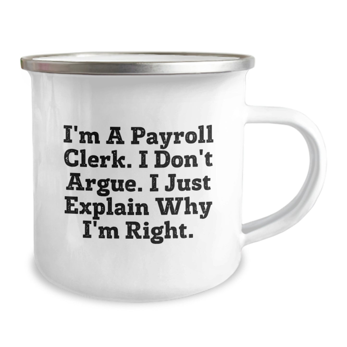 Gifts for Payroll Clerk Friends, Unique Funny Camping Mug, Inspirational Quote for Graduation - Image 2