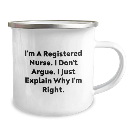 Funny Registered Nurse Gifts for Men Women Friends Family from Coworkers, Camping Mug with Inspirational Quote, Unique Christmas Memorable Presents - Image 2