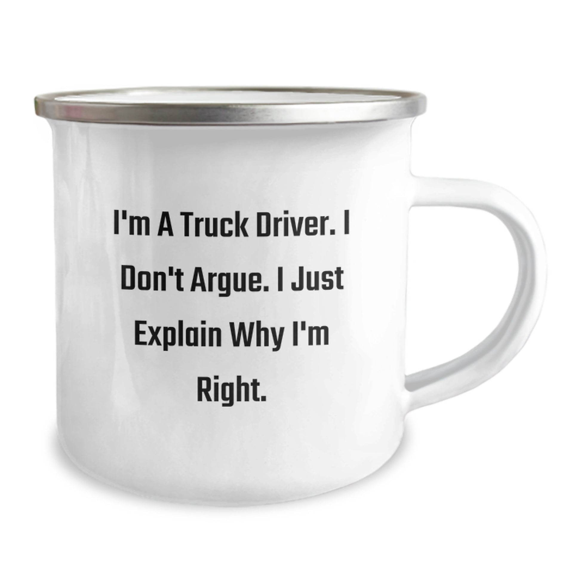 Truck Driver Keepsake Premium Camping Mug Birthday Gift for Him - Image 2