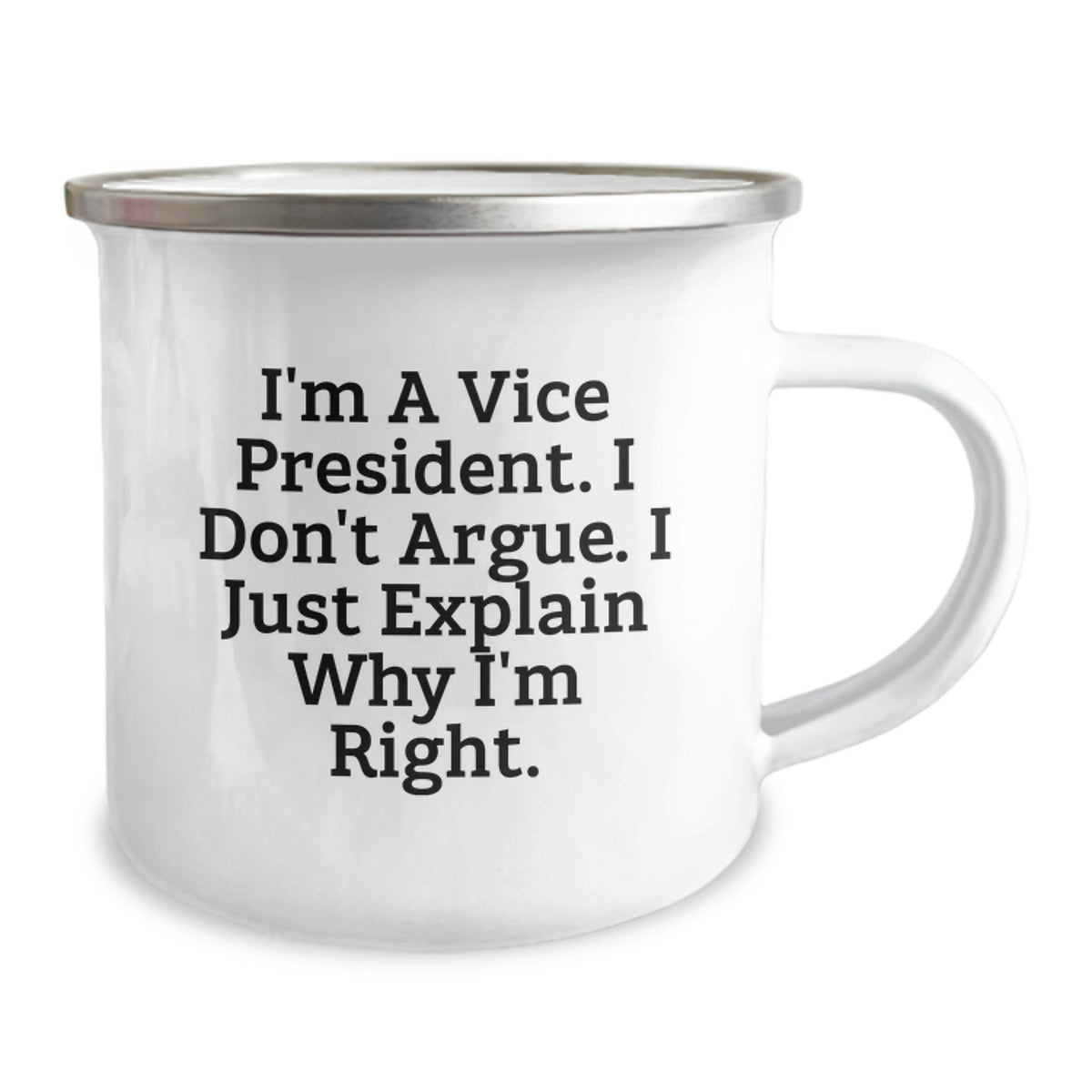 Christmas Gift for Her - A Humorous Camping Mug for A Vice President - Image 2