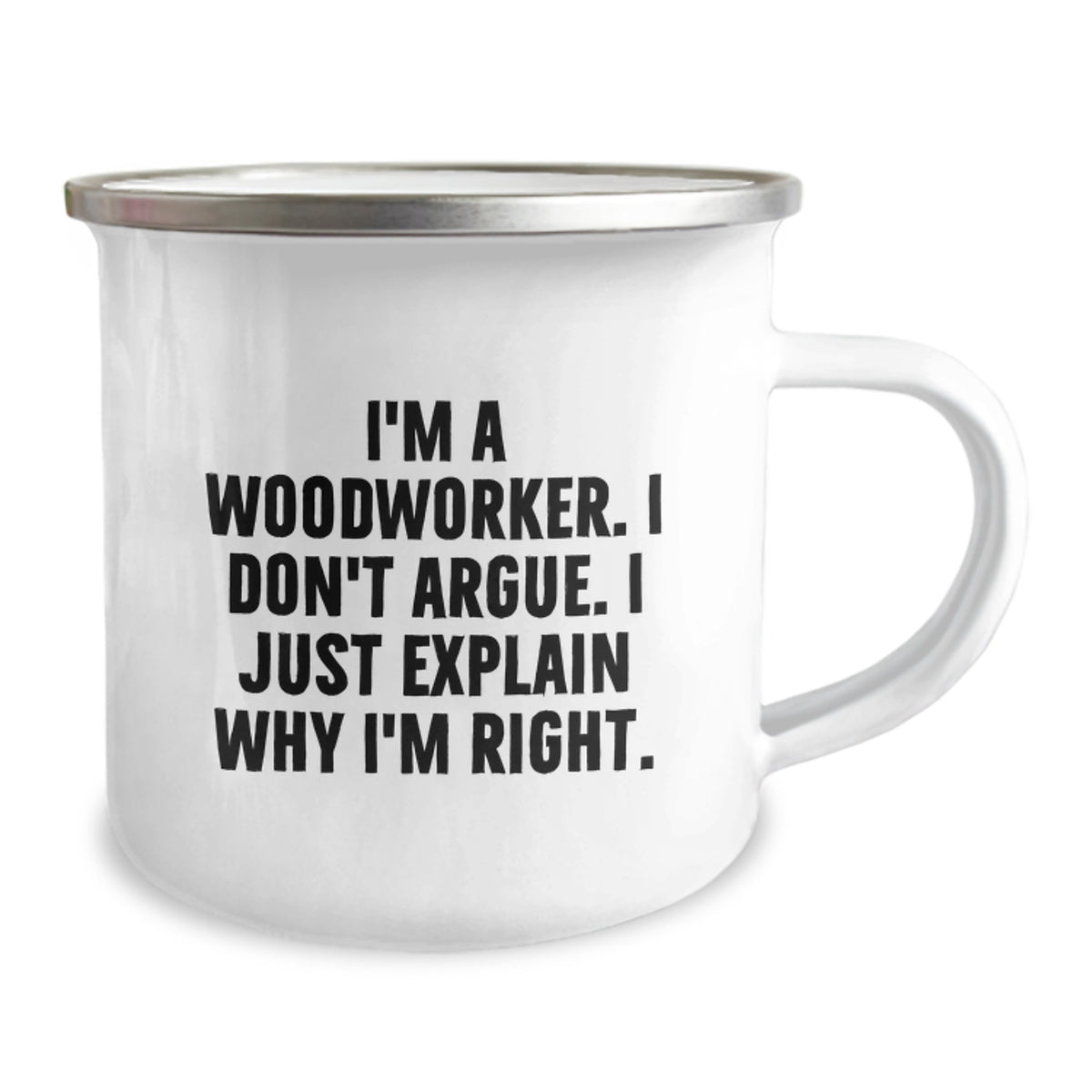 Woodworker Gift for Him - A Righteous Keepsake Camping Mug - Image 2