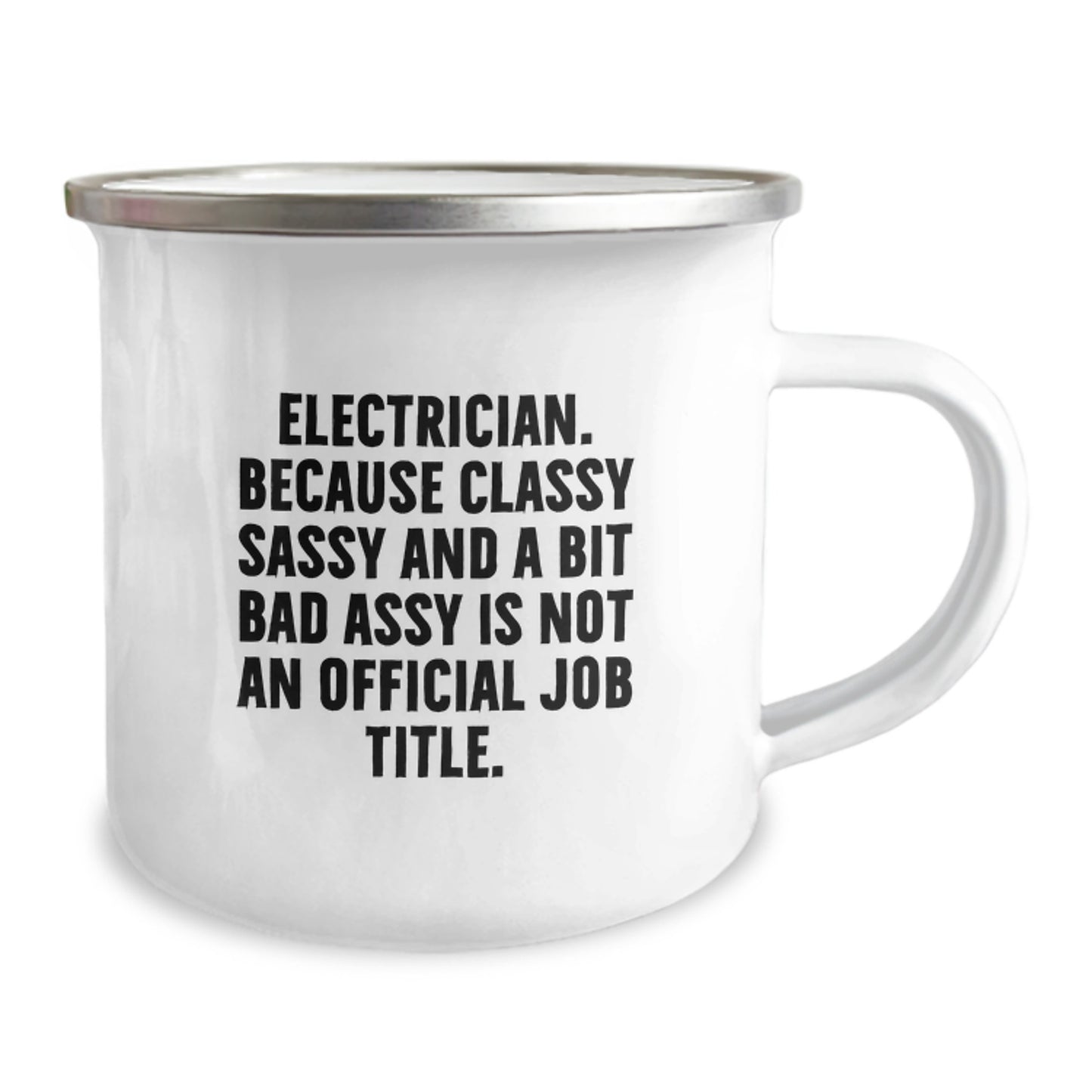 Funny Electrician Gifts from Friends, Unique Graduation Unique Gifts for Electrician Men, Electrician Camping Mug - Image 2
