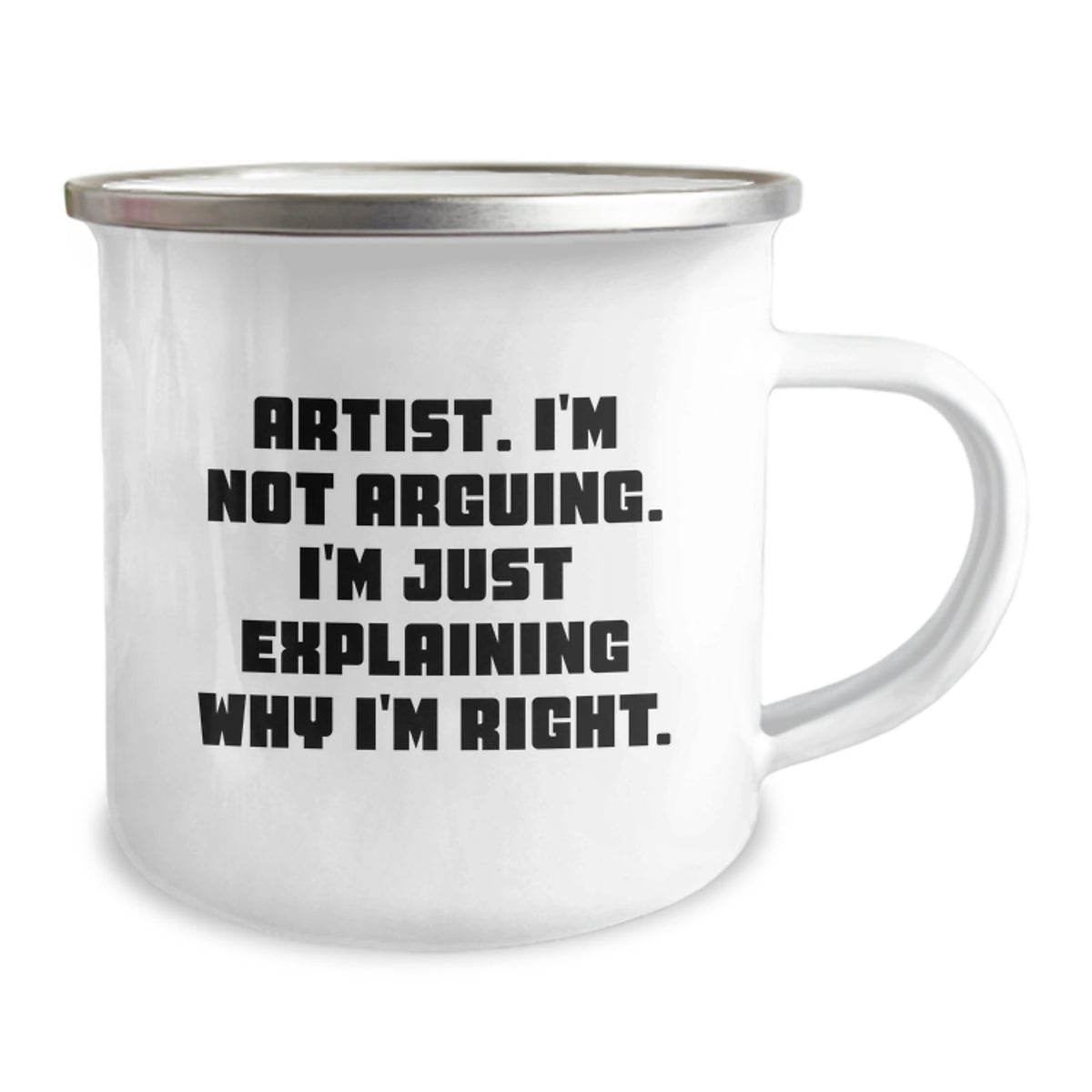 Christmas Gift for Her - Artist Camping Mug, Assertive Tone Present - Image 2
