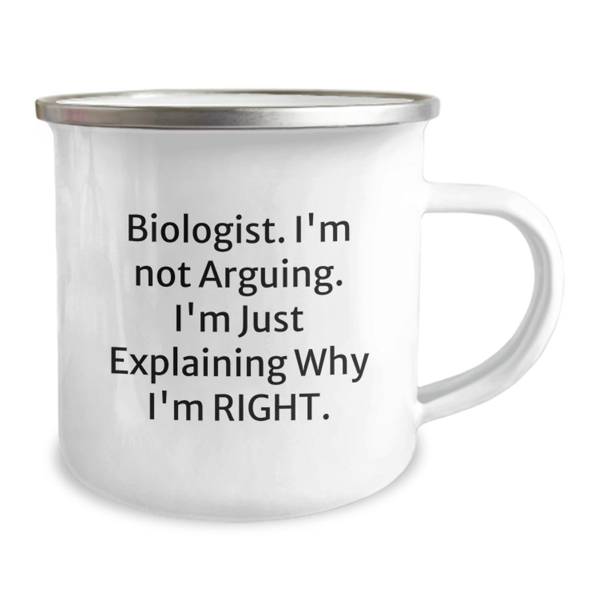 Biologist Gift for Him - Keepsake Camping Mug with A Confident Quote - Image 2