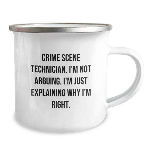 Crime Scene Technician Gifts - Funny Quote - Gifts for Crime Scene Technician Friends and Family - Camping Mug for Graduation - Image 2