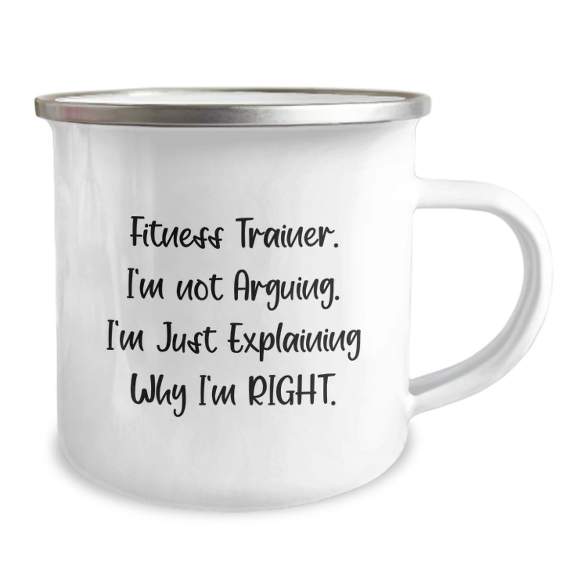 Fitness Trainer Gift for Him - A Righteous Keepsake Camping Mug - Image 2