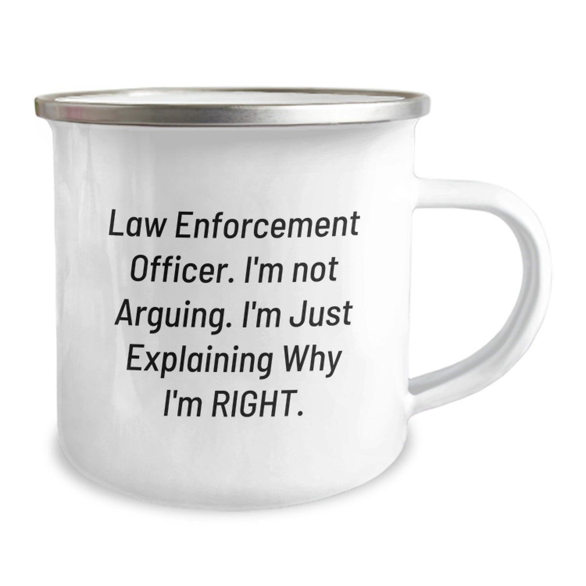 Law Enforcement Officer Gift for Him - Keepsake Camping Mug - Image 2