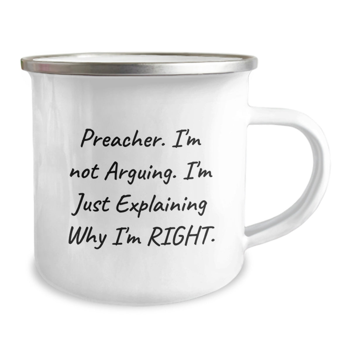 Christmas Gift for Her - Preacher's Righteous Present Camping Mug - Image 2