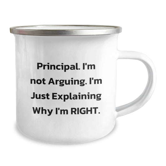 Funny Principal Quotes Gifts for Camping Mug - Gifts from Friends to Coworkers - Unique Graduation Presents for Principal - Image 2
