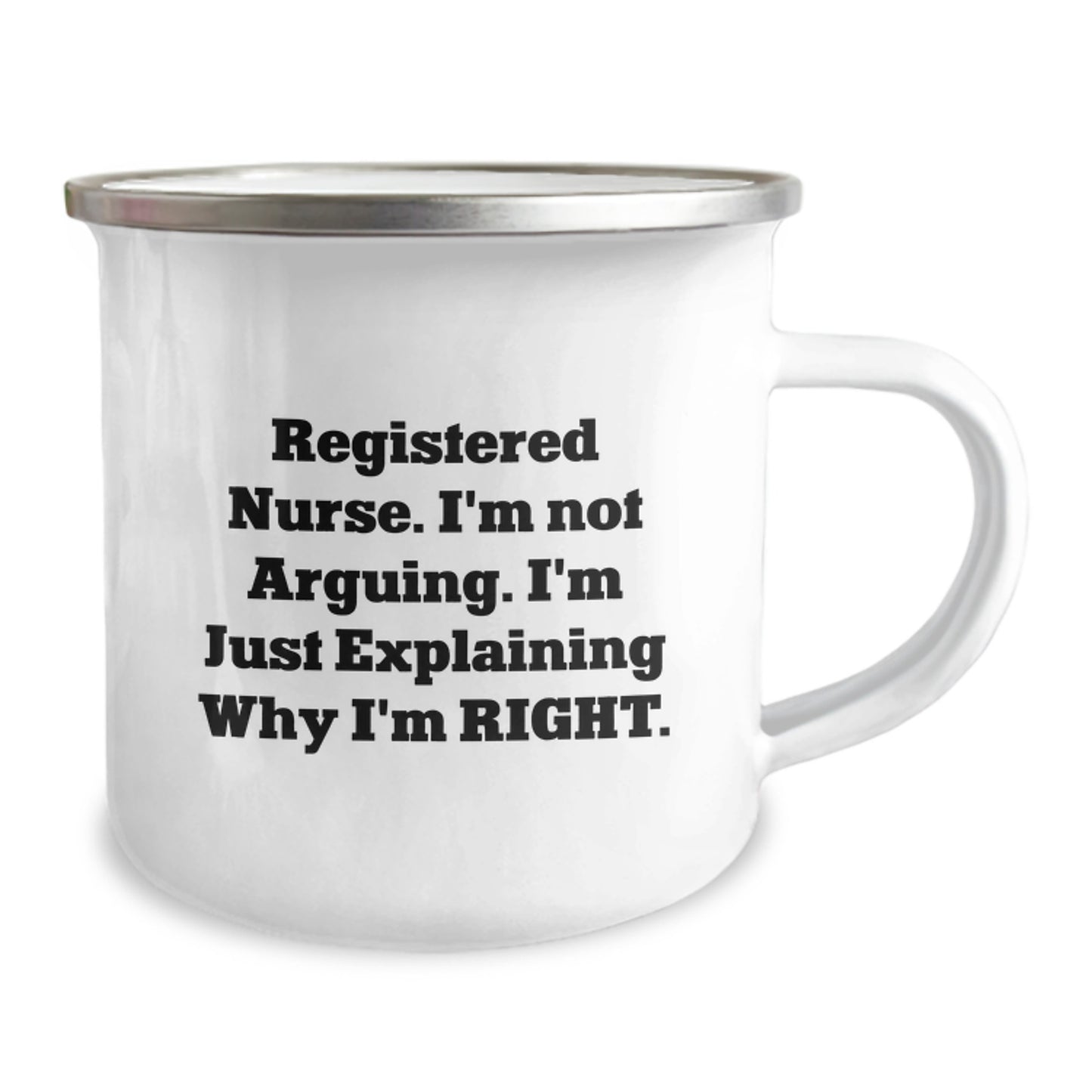Gifts from Family - Cute Registered Nurse Humor, Graduation Unique Gifts for Registered Nurses, Camping Mug - Image 2