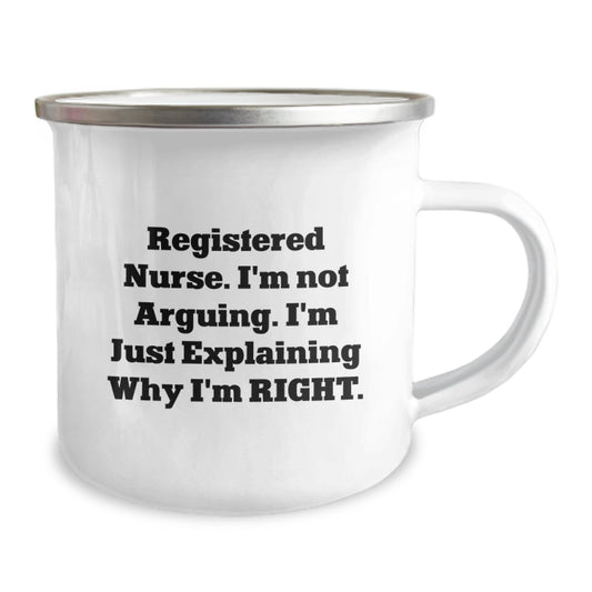 Gifts from Family - Cute Registered Nurse Humor, Graduation Unique Gifts for Registered Nurses, Camping Mug - Image 2